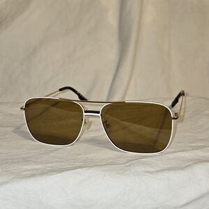 Kenzo White and Gold Sunglasses